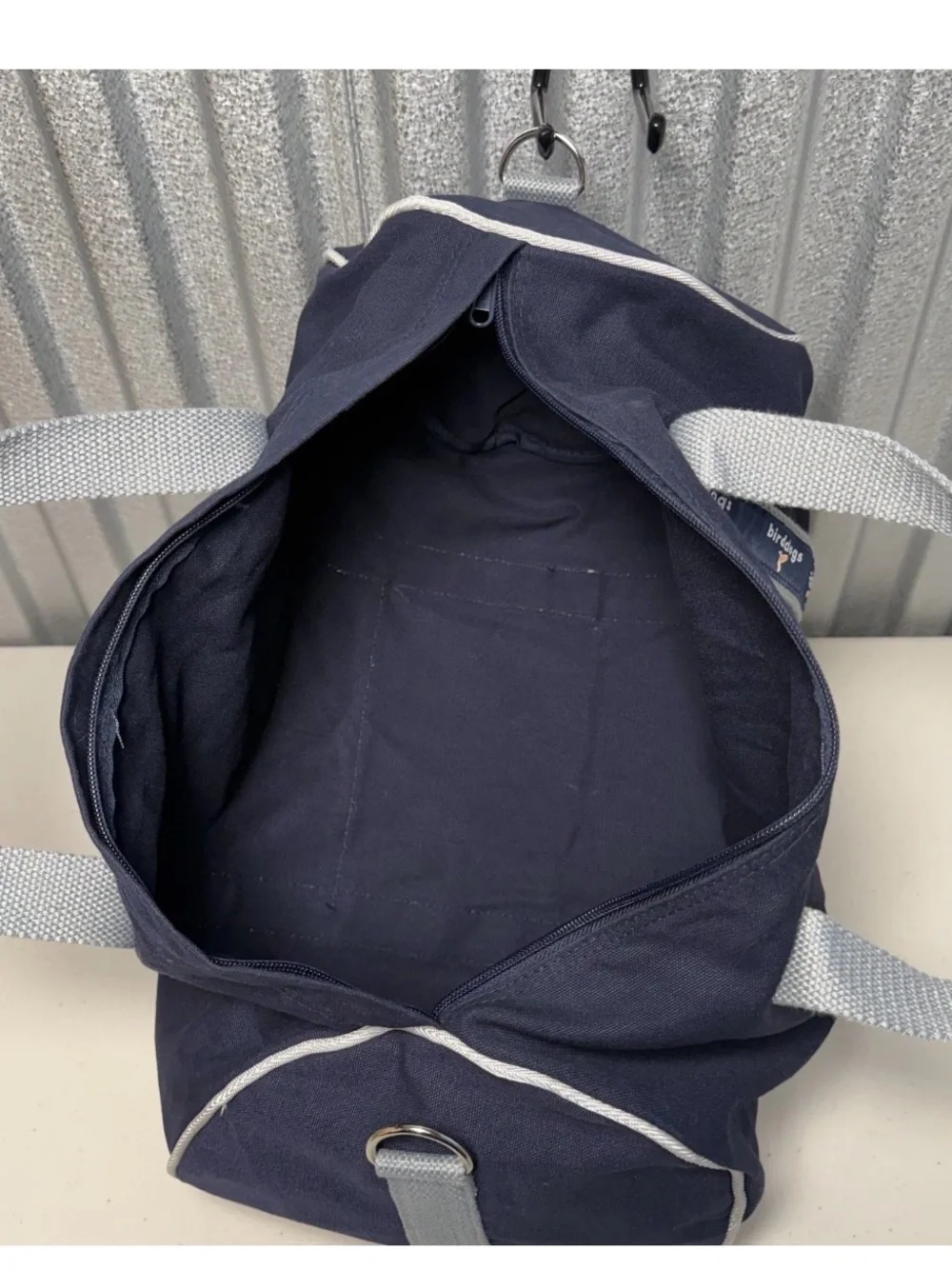 Birddogs Navy Canvas Duffel with Branded Straps